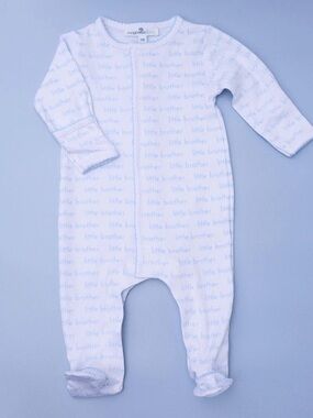 Magnolia Baby little brother footies newborn boy pima cotton snaps mittens